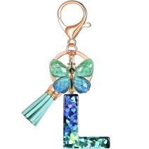 Alphabet Keychain - L / Blue