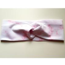 Turban Headdress - Marbled pink/46
