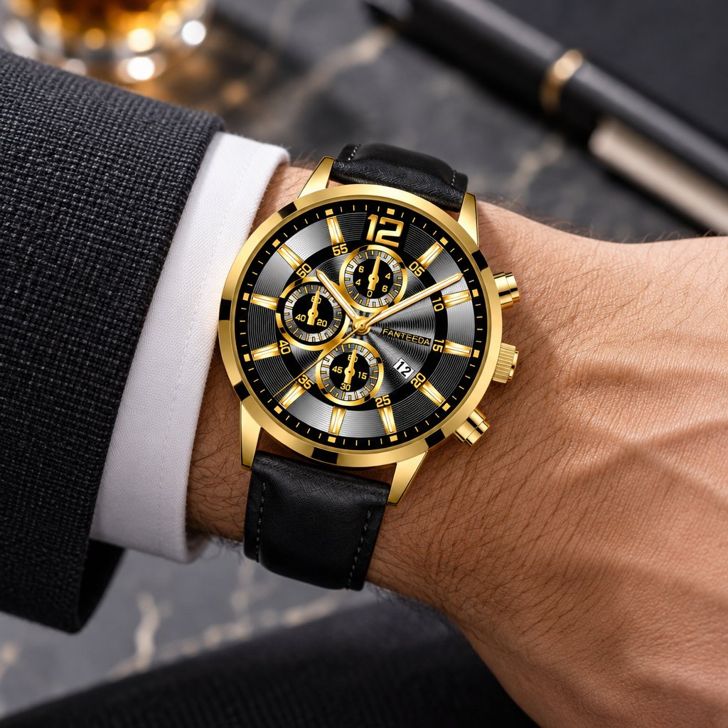 NI-11704 Watch - Black / Gold 3