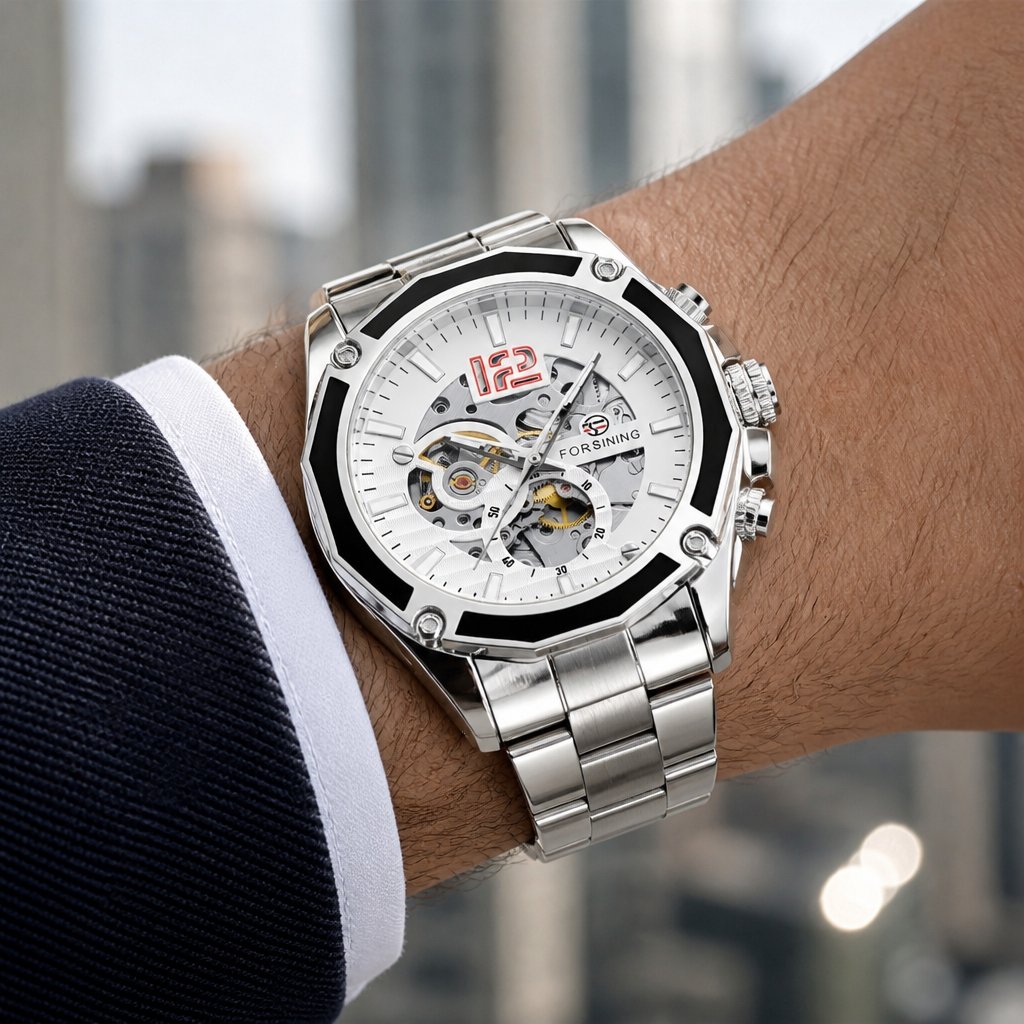 FORSINING RH-14579 Watch - Silver