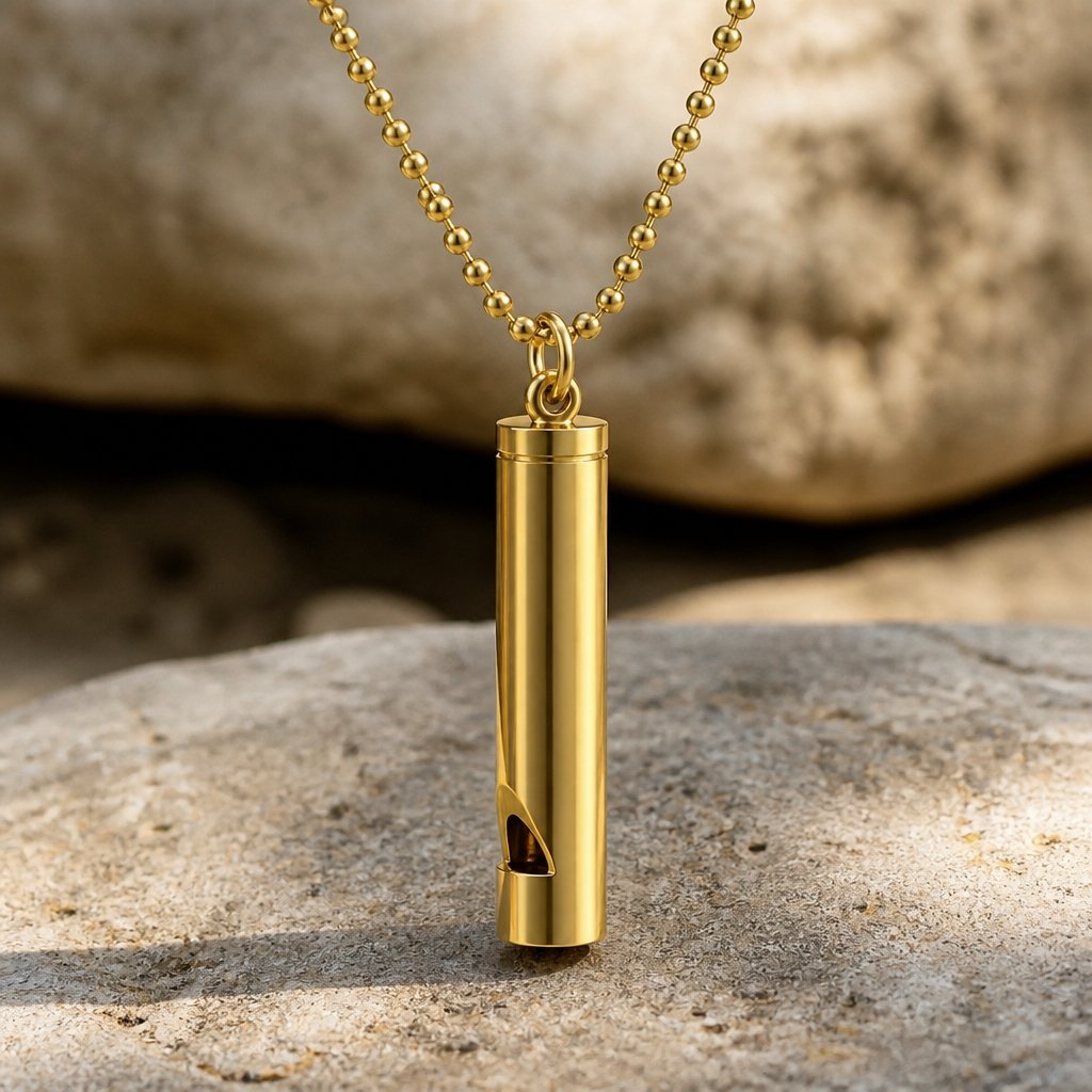 Whistle Necklace - Gold