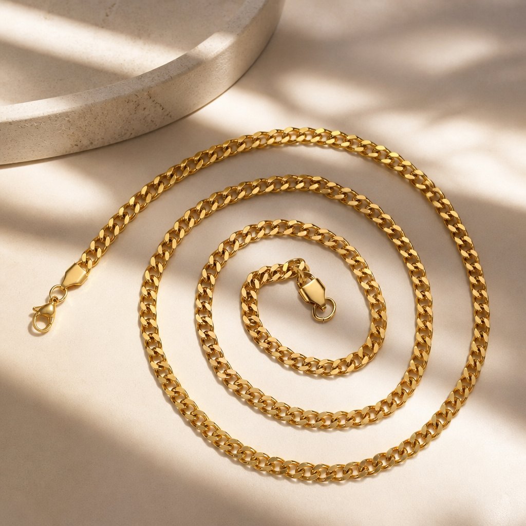 DE-34664 Chain - Gold / 40cm / 7mm