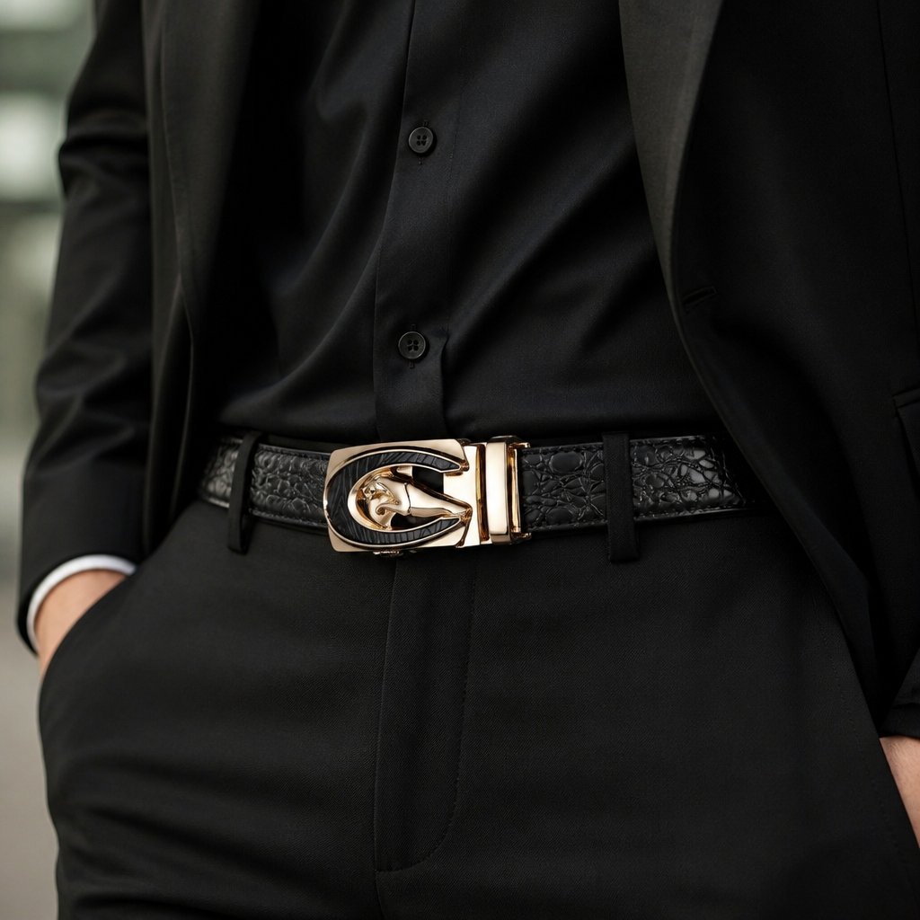 FI-8768 Belt - Black/Gold